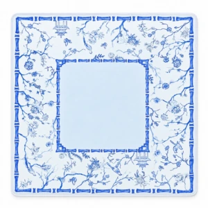 Porcelain Bamboo Garden Mahjong Mat