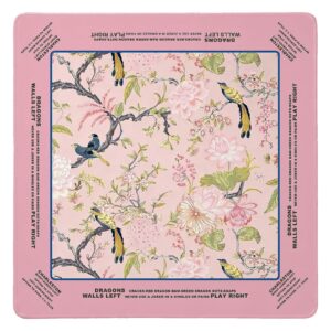 Blush Chinoiserie Songbird Mahjong Mat