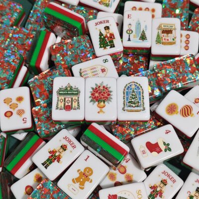 Winter Village Christmas Mahjong Tiles
