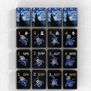 Starry Night Mahjong Tiles detail view 5