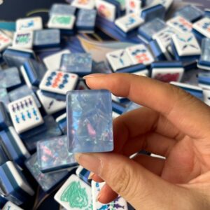 Coastal Pearl Iridescent Mahjong Tile Back
