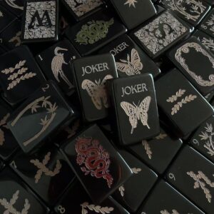 Obsidian Butterfly Mahjong Tiles Lifestyle