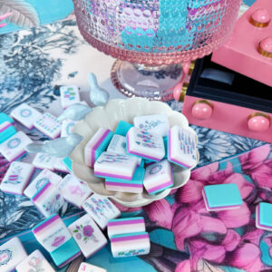 Pastel Macaron Garden Mahjong Tiles Lifestyle